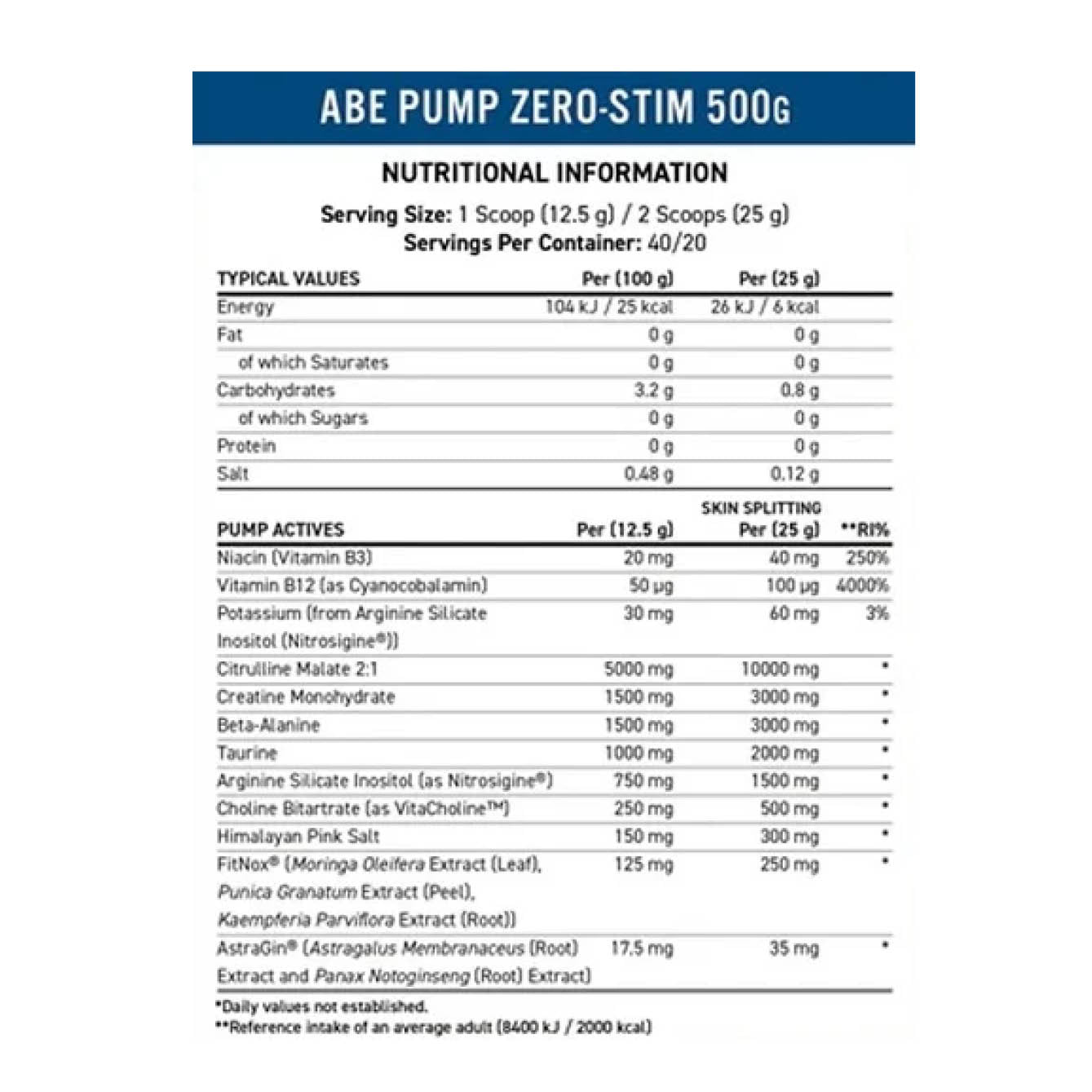ABE Pump 500g