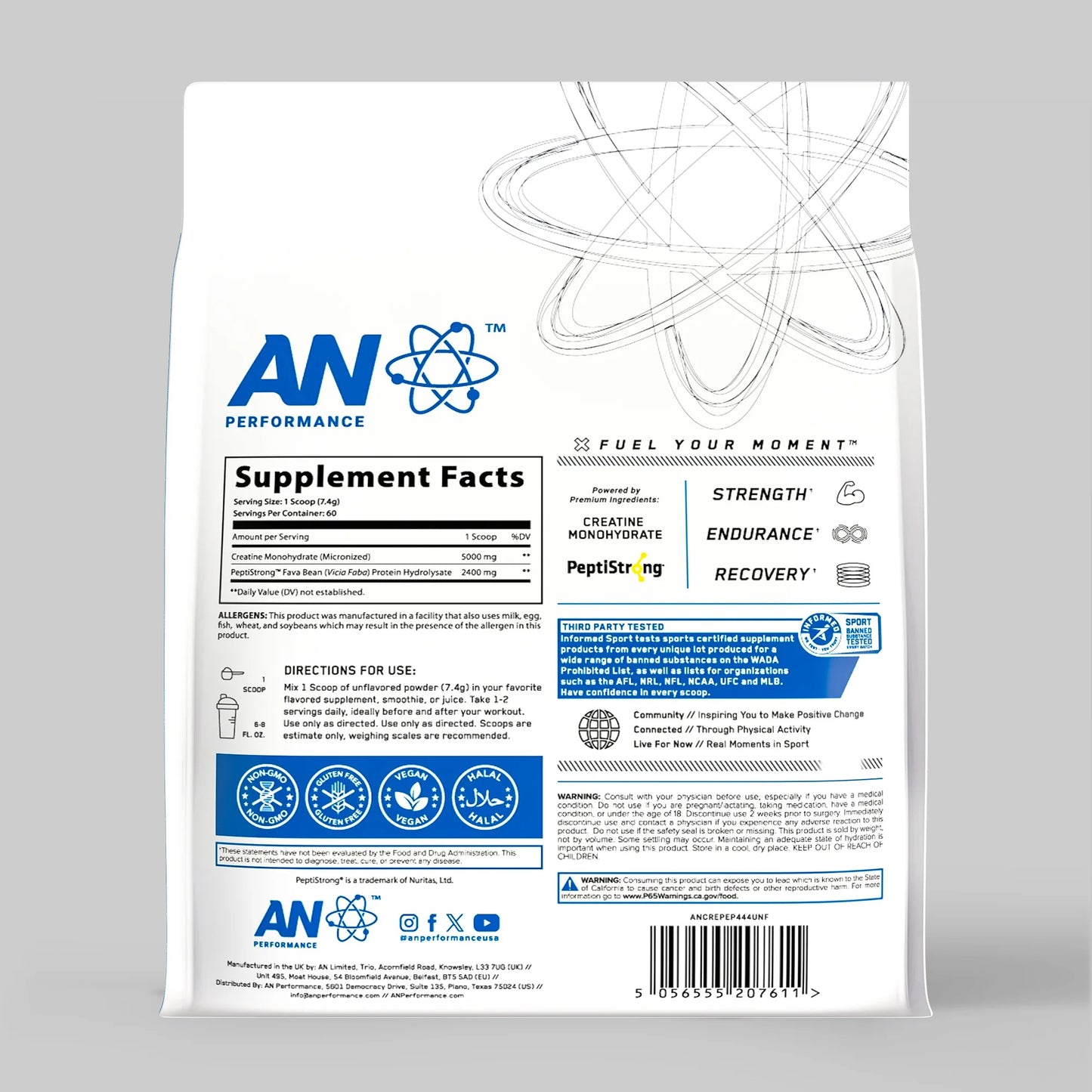 Creatine + Peptide (444g)