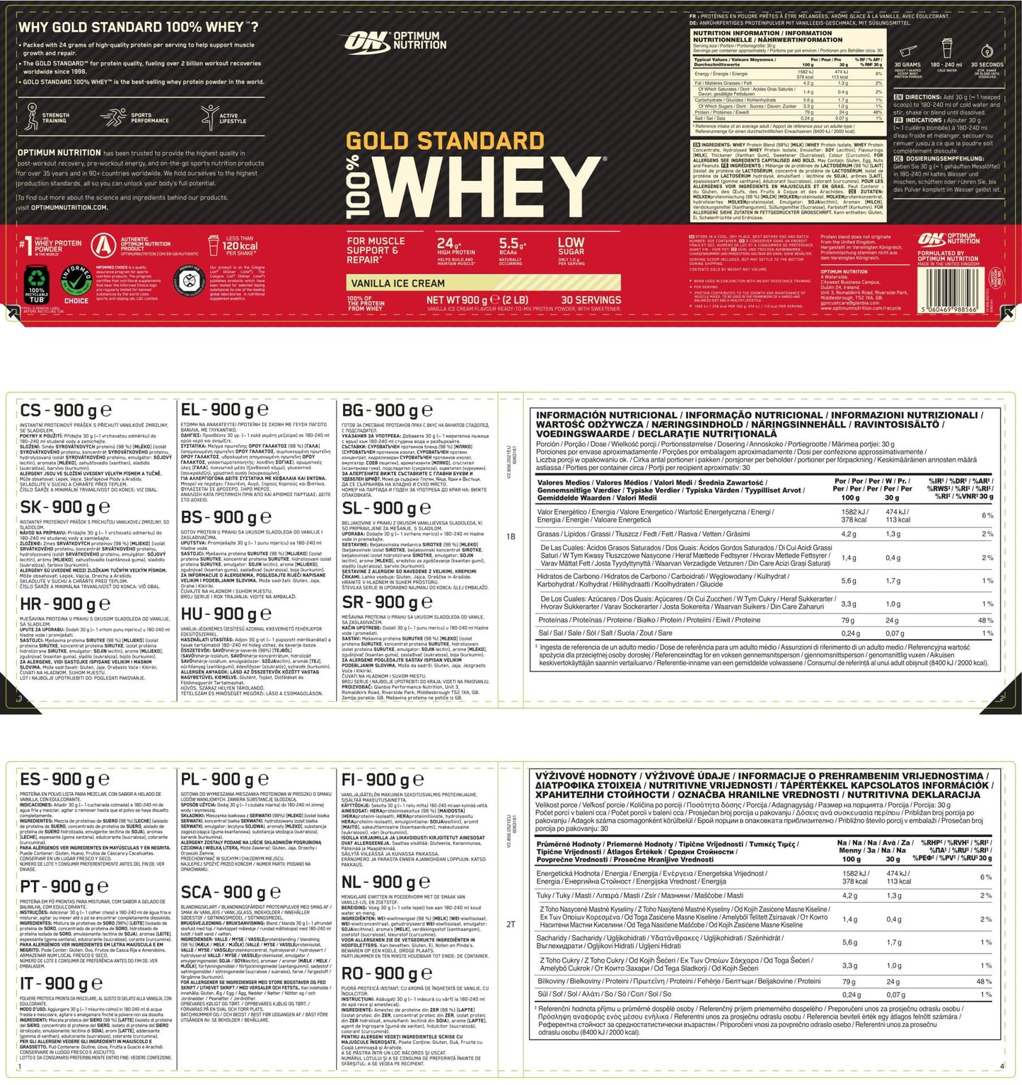 100% Whey Gold Standard 2300g