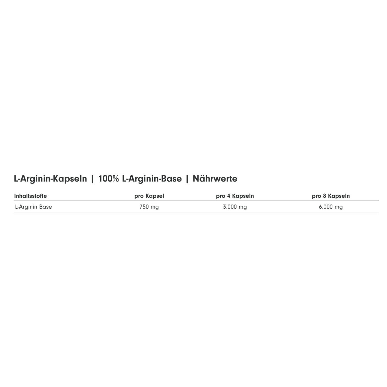 L-Arginin 6000 / 360 Kapseln