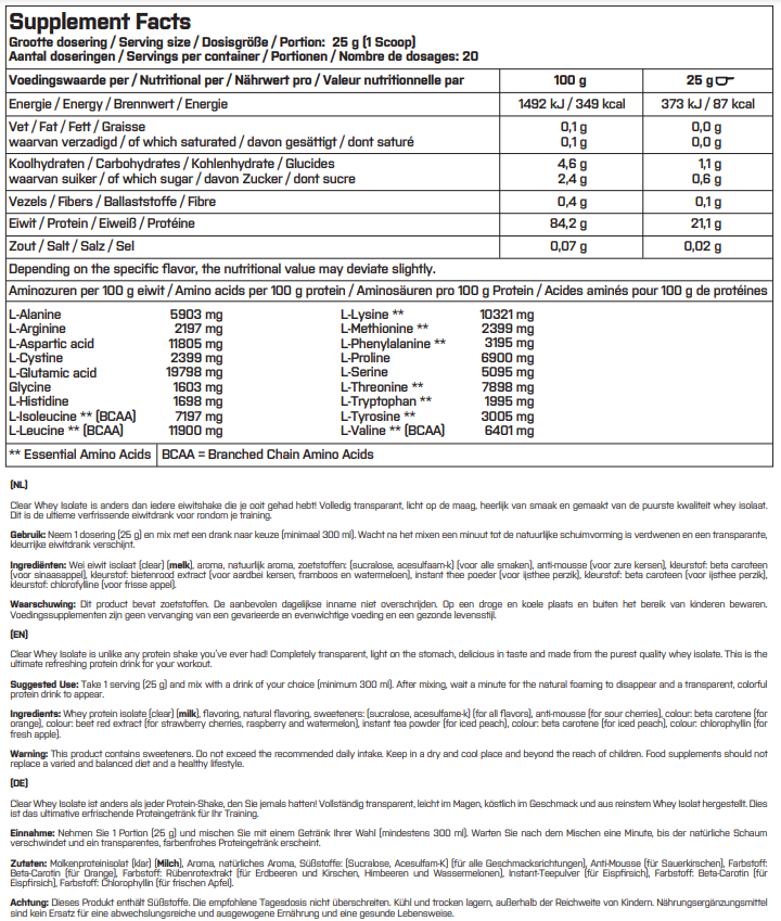 Clear Whey Isolate 500g