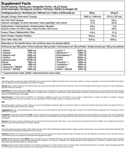 Clear Whey Isolate 500g
