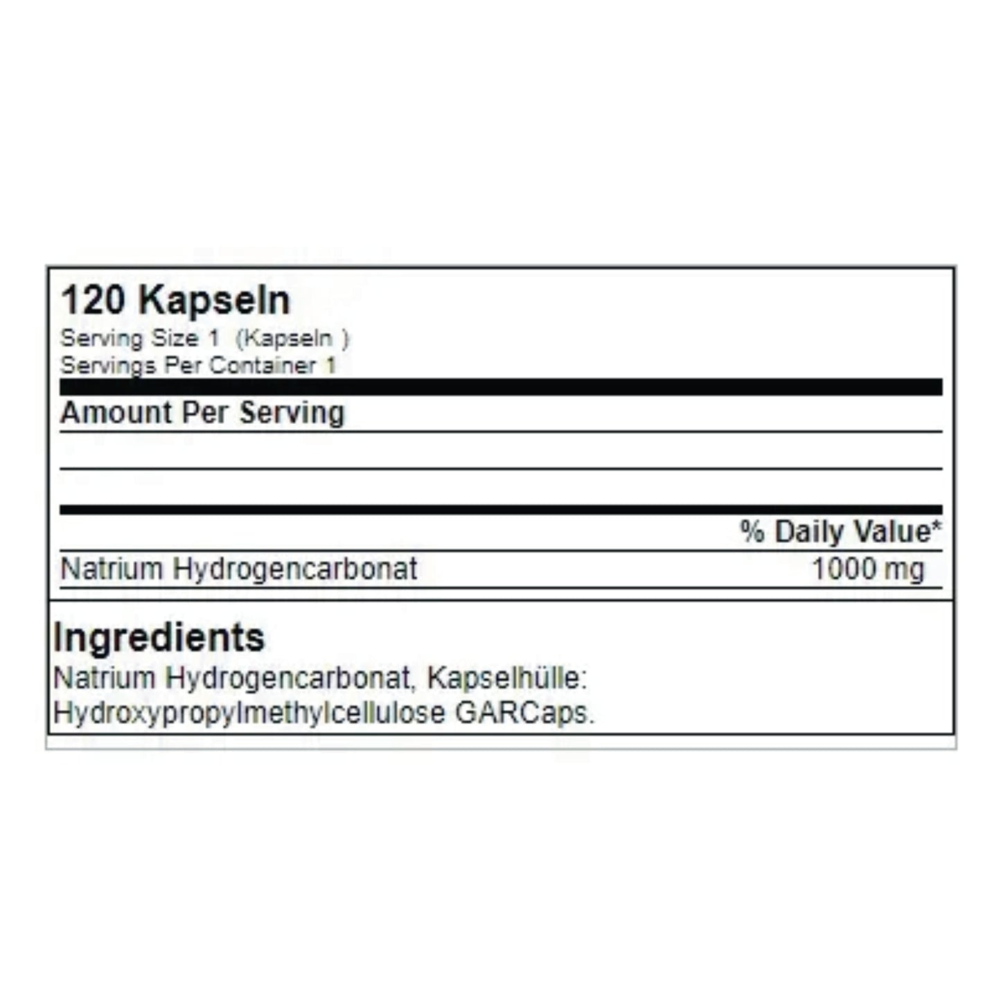 Natron 120 Kapseln