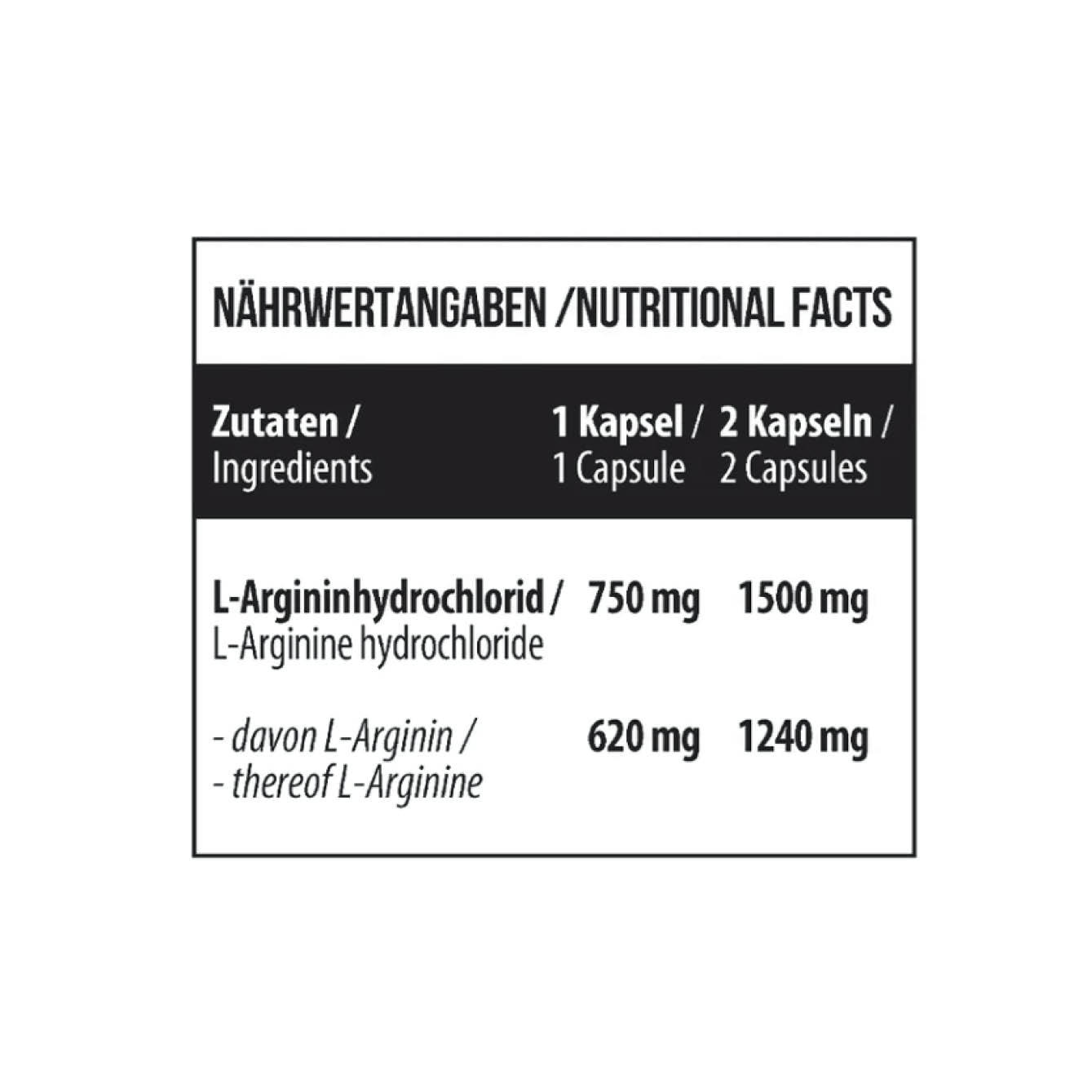 L-Arginine 120 Kapseln