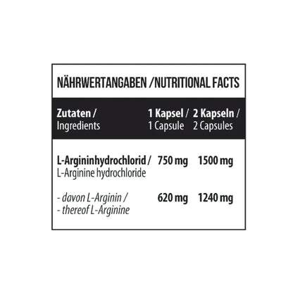 L-Arginine 120 Kapseln