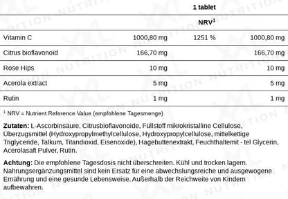 Vitamin C – 500 mg – 120 Tabletten